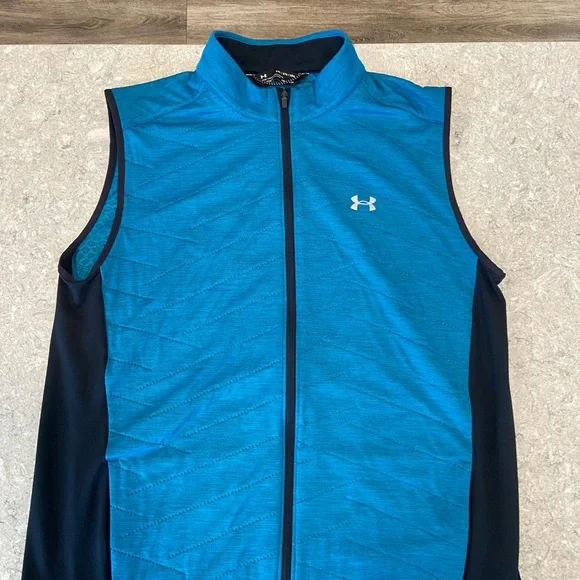 Under Armour Men's Teal and Black Vest - Picture 2 of 8